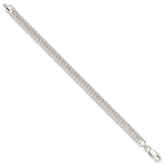 Sterling Silver Polished Fancy Link Bracelet - 22
