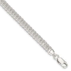 Sterling Silver Polished Fancy Link Bracelet - 22