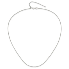Sterling Silver Polished Adjustable Necklace