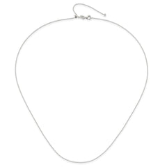Sterling Silver Polished Beaded Adjustable Necklace - 3