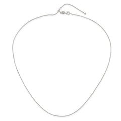Sterling Silver Polished Adjustable Necklace - 2