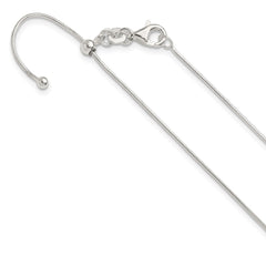 Sterling Silver Polished Adjustable Necklace - 2