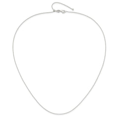 Sterling Silver Polished Adjustable Necklace - 12