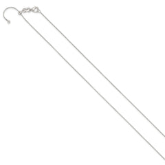 Sterling Silver Polished Adjustable Necklace - 10