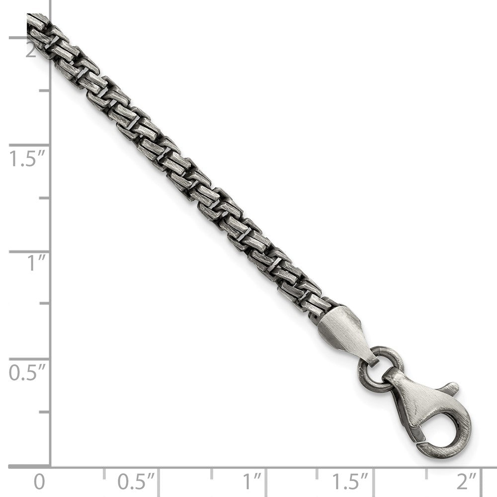 Sterling Silver Antiqued Brushed Bracelet - 2