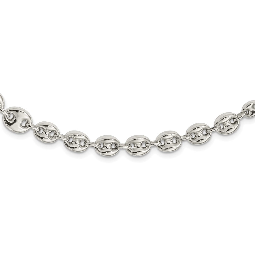 Sterling Silver Polished Fancy Link 18in Necklace - 2