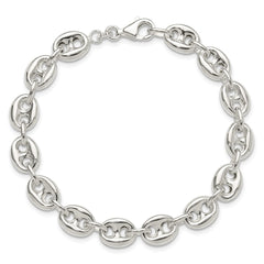 Sterling Silver Polished Fancy Link Bracelet