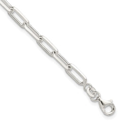 Sterling Silver Polished Paperclip 7.25in Bracelet