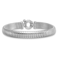 Sterling Silver Rhodium-plated Polished 9mm Cubetto 7.5 inch Bracelet