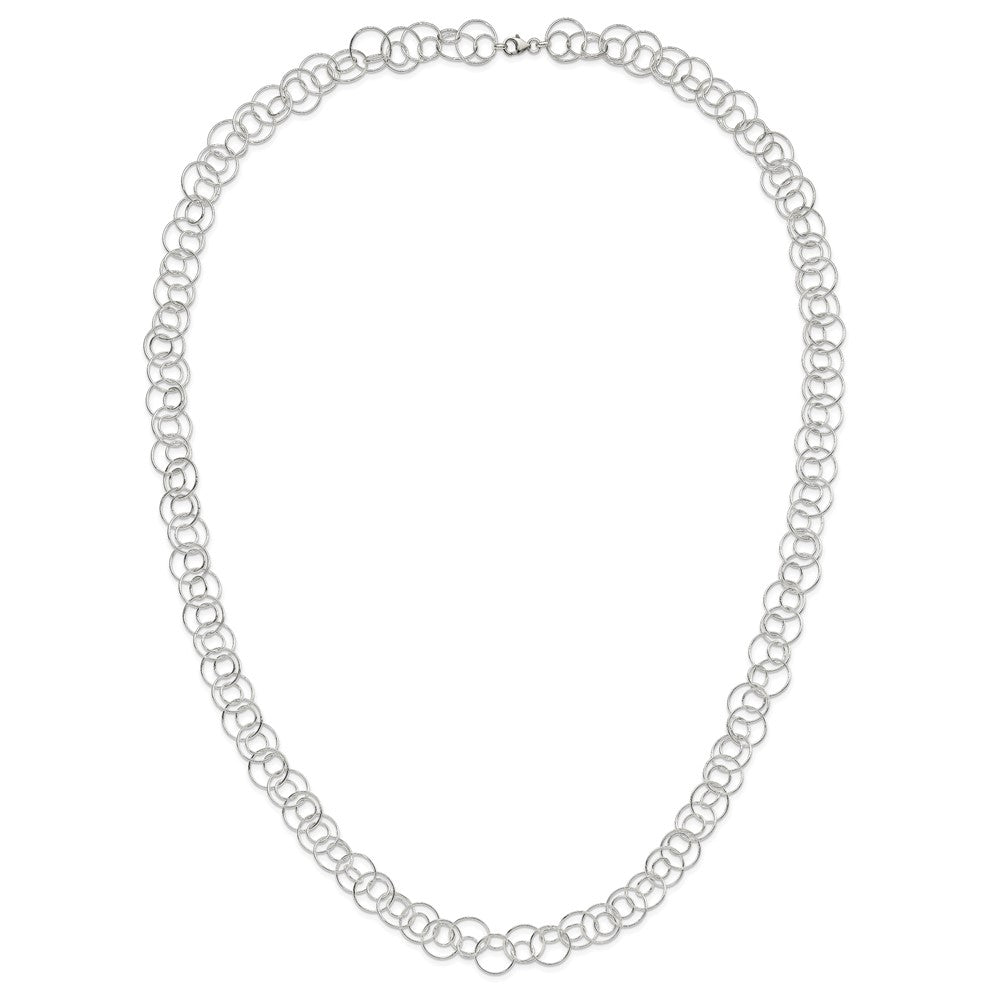 Sterling Silver Fancy Link Necklace