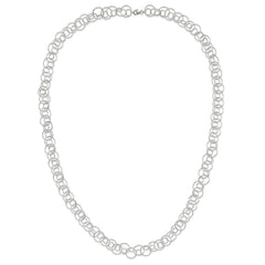 Sterling Silver Fancy Link Necklace