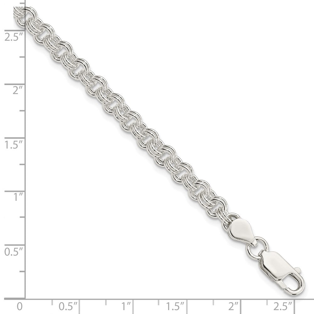 Sterling Silver 4.8mm Fancy Link Bracelet - 2