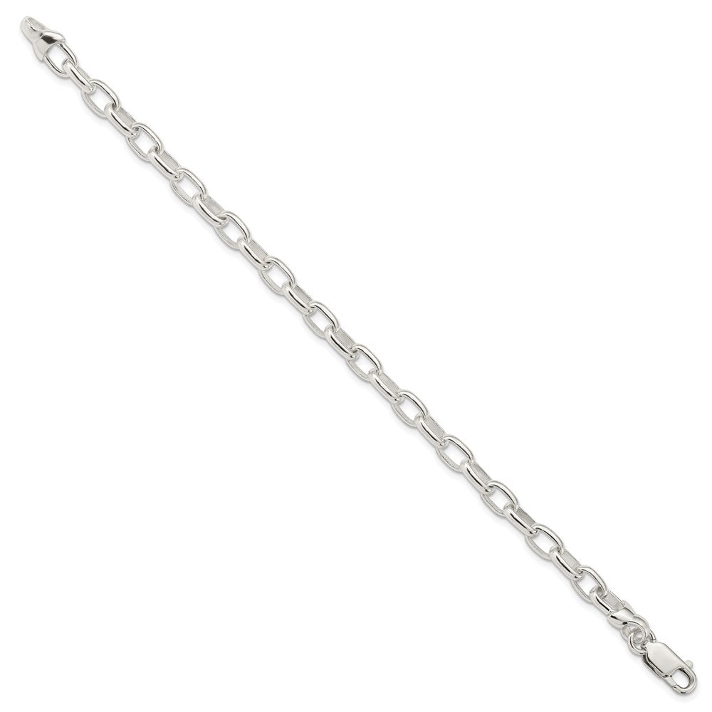 Sterling Silver 7.5inch Fancy Link Bracelet - 8