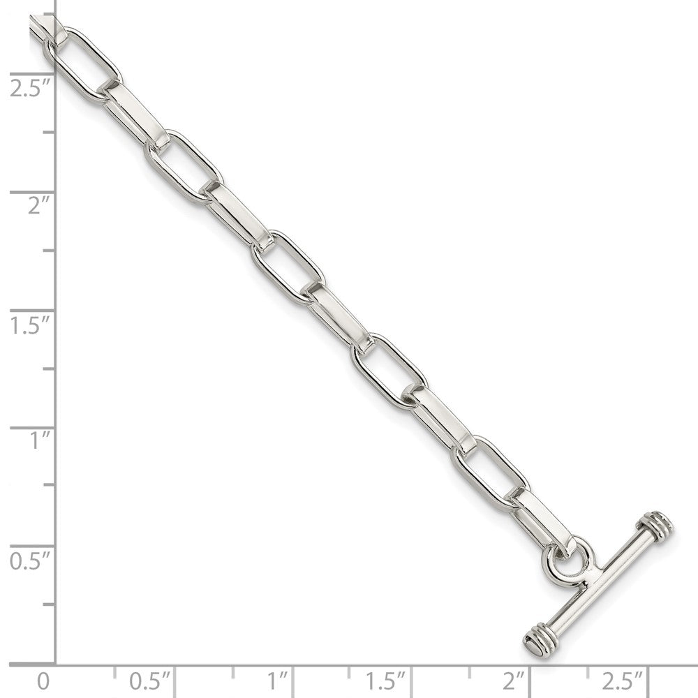 Sterling Silver 7.5inch Fancy Link Bracelet - 4