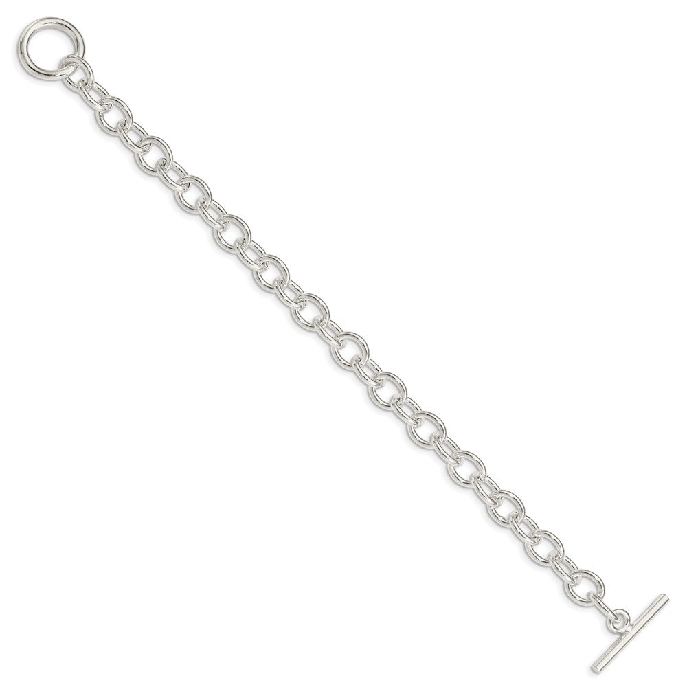 Sterling Silver 7.5inch Fancy Link Bracelet