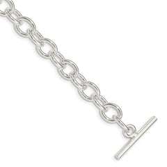 Sterling Silver 7.5inch Fancy Link Bracelet - 9