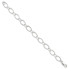 Sterling Silver 7.5inch Fancy Link Bracelet