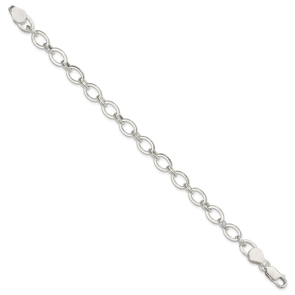 Sterling Silver 6.5inch Fancy Link Bracelet - 2