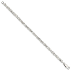 Sterling Silver 7.5inch Polished Fancy Link Bracelet