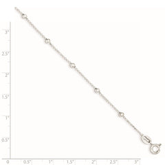 Sterling Silver Polished Beaded Bracelet - 2