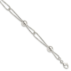 Sterling Silver Fancy Bracelet - 11