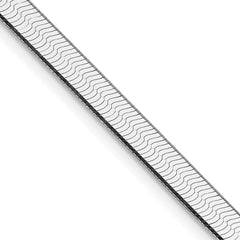 Sterling Silver Rhodium-plated 4.5mm Magic Herringbone Chain - 7