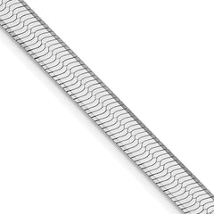 Sterling Silver Rhodium-plated 5.25mm Magic Herringbone Chain - 4