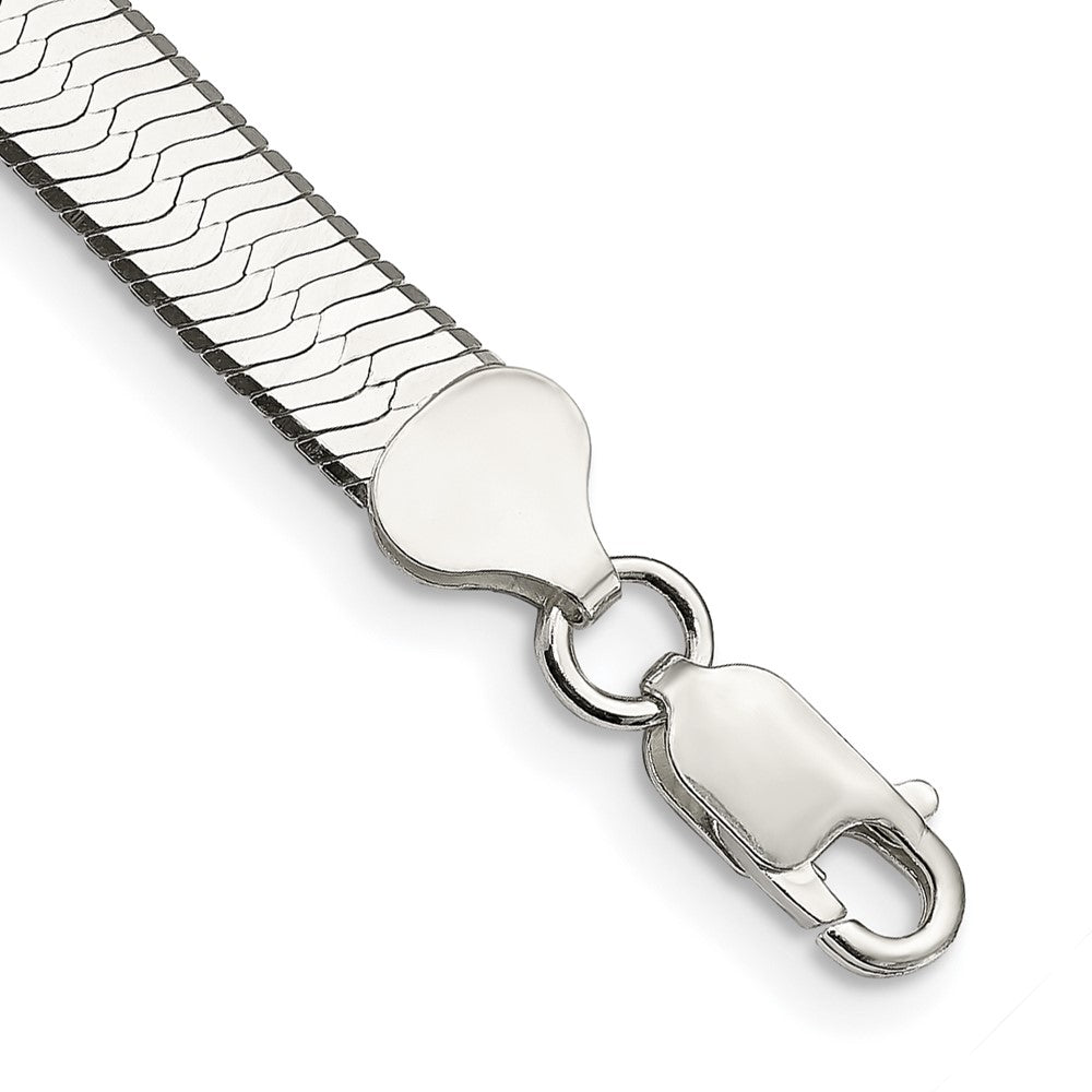Sterling Silver 7.3mm Magic Herringbone Chain - 6