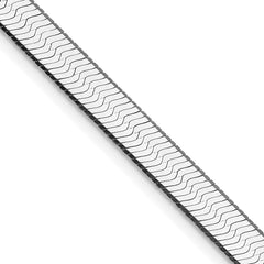 Sterling Silver Rhodium-plated 7.3mm Magic Herringbone Chain - 7