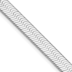 Sterling Silver Rhodium-plated 8mm Magic Herringbone Chain - 6
