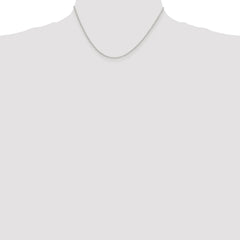 Sterling Silver Rhodium-plated 1.5mm Diamond-cut Cable Chain - 3