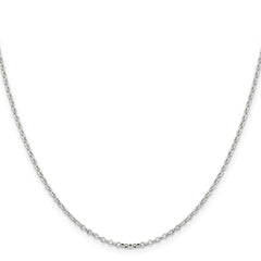 Sterling Silver 1.75mm Diamond-cut Cable Chain - 4