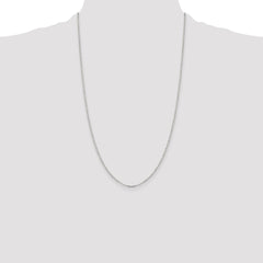 Sterling Silver 1.75mm Diamond-cut Cable Chain - 5