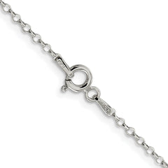 Sterling Silver Rhodium-plated 1.75mm Diamond-cut Cable Chain w/2in ext.