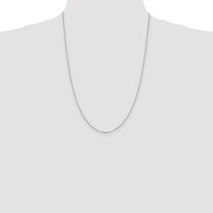 Sterling Silver Rhodium-plated 1.75mm Diamond-cut Cable Chain - 2