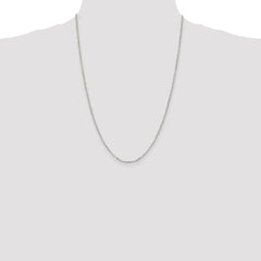 Sterling Silver 2.2mm Diamond-cut Cable Chain - 3