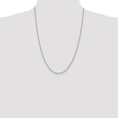 Sterling Silver 2.6mm Diamond-cut Cable Chain - 7