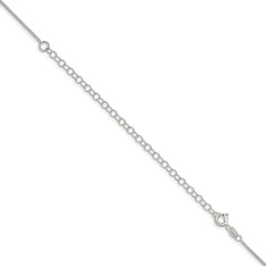 Sterling Silver 1mm Round Box Chain w/4in ext.