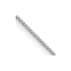 Sterling Silver 1mm Round Box Chain - 7
