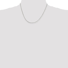 Sterling Silver 1.25mm Round Box Chain w/2in ext.