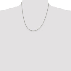 Sterling Silver 1.25mm Round Box Chain - 6