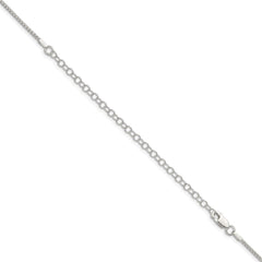 Sterling Silver 1.5mm Round Box Chain w/4in ext.