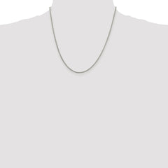 Sterling Silver Rhodium-plated 1.75mm Round Box Chain - 5