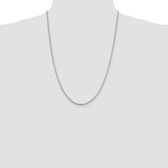 Sterling Silver 2mm Round Box Chain - 6