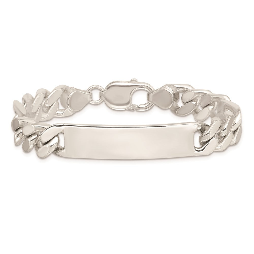 Sterling Silver 8.5inch Polished Engraveable Figaro Link ID Bracelet - 2