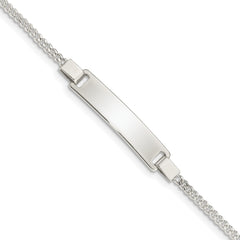 Sterling Silver Adjustable Baby ID Bracelet - 4