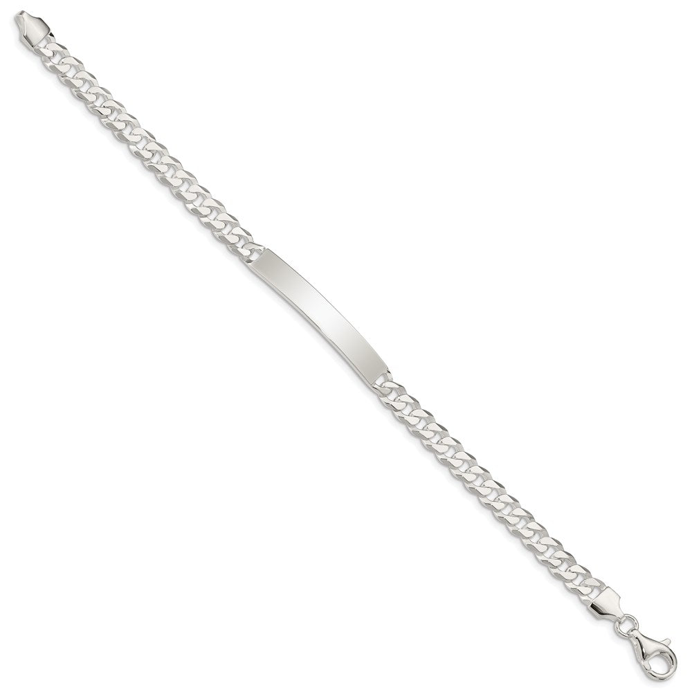 Sterling Silver Curb Link ID Bracelet - 14