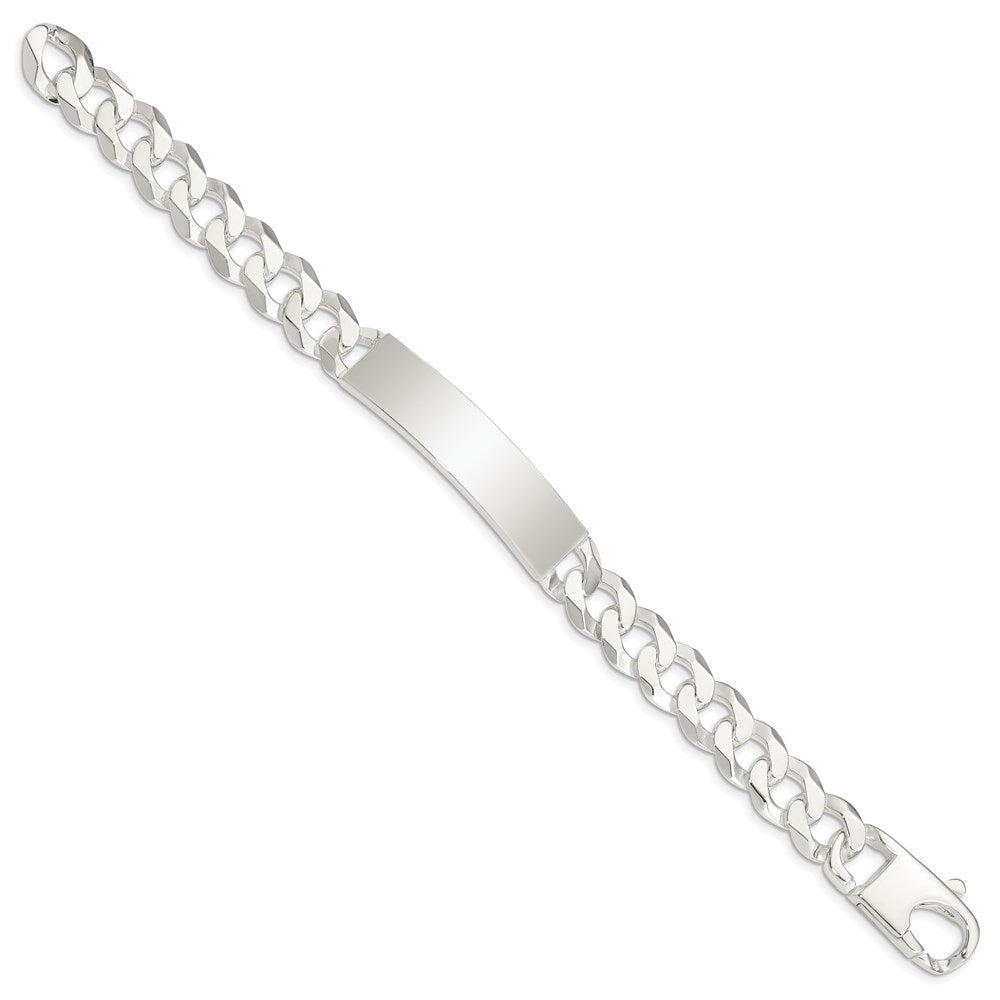 Sterling Silver Curb Link ID Bracelet - 19