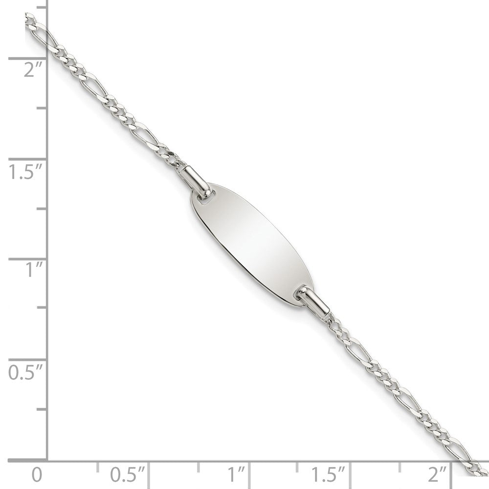 Sterling Silver Polished Childrens 6in ID Bracelet - 3