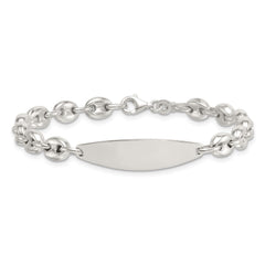 Sterling Silver Polished 6.25mm Mariner/Anchor Link 7.25 Inch ID Bracelet